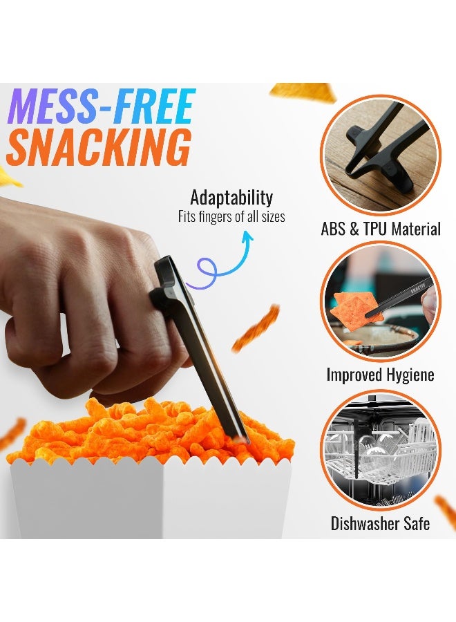SNACTIV PRO Finger Chopsticks for Gamers - As Seen on Shark Tank! The Official Snacking Tool of the Future - Enjoy Snacks and Chips with Ease - Innovative Gaming Snacking Solution - Snack Chopsticks - Image 2